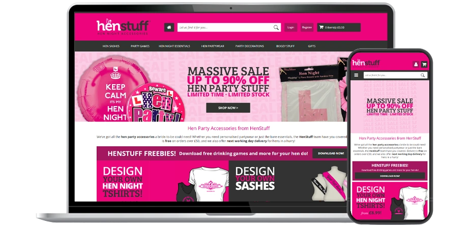 Henstuff website